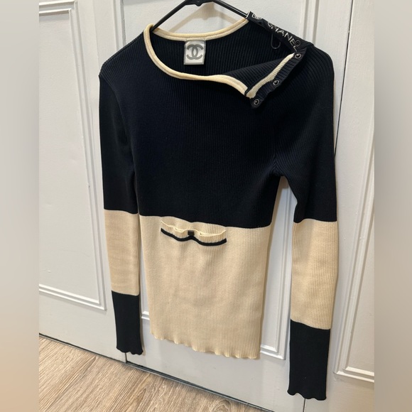 Chanel Sport Vintage 08P ribbed long sleeve top - Picture 12 of 16